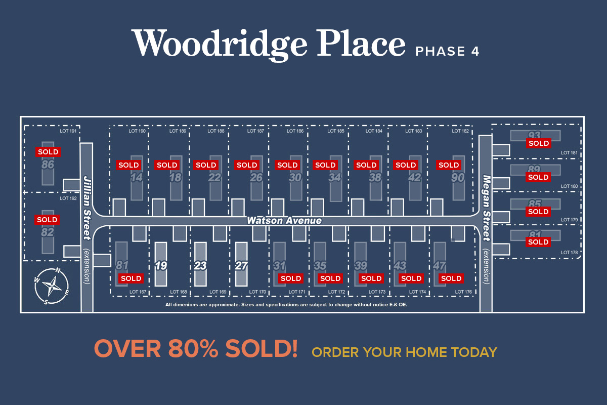Woodridge Place - Phase 4 Expansion - Over 80% Sold!